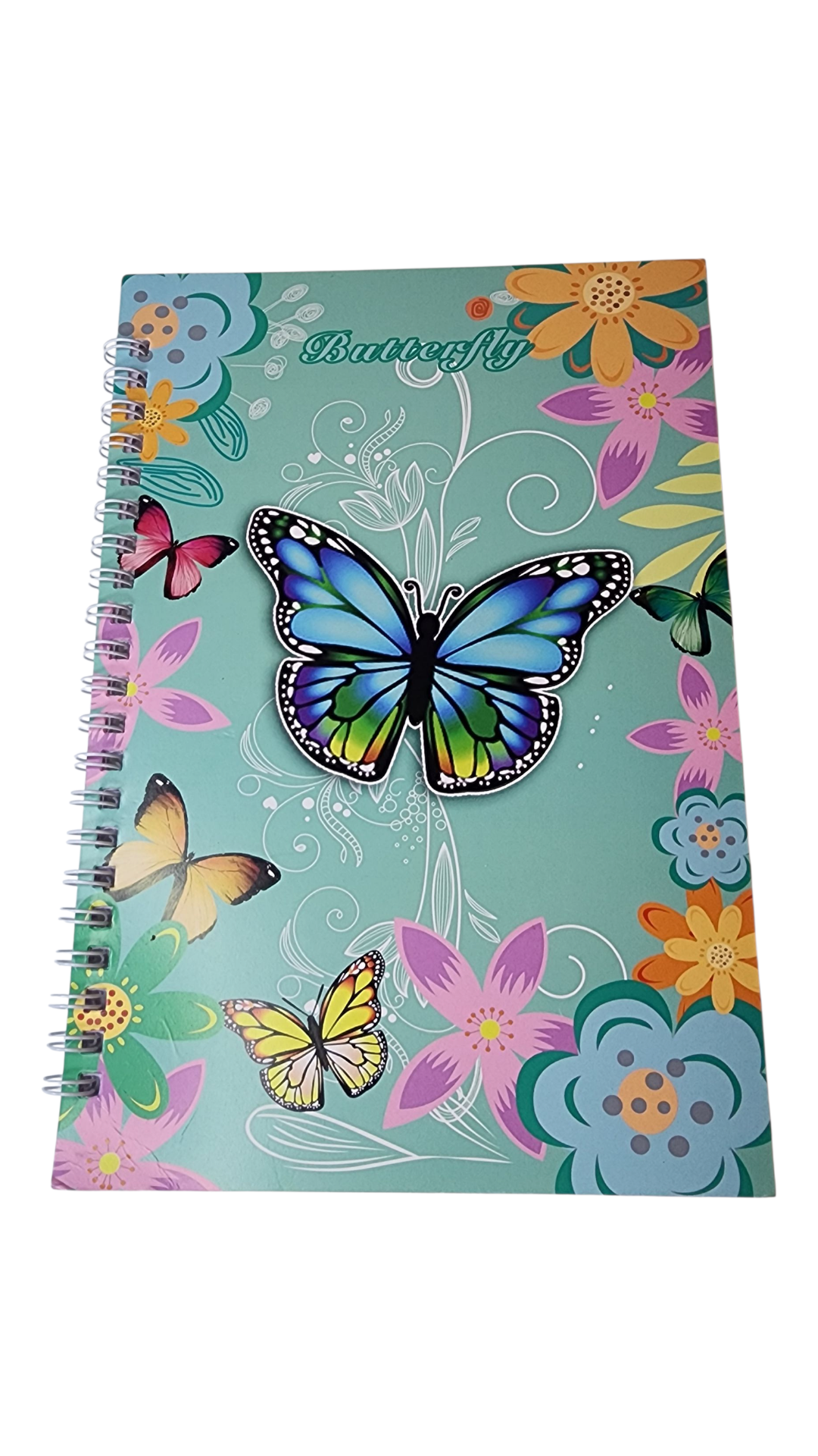 Colorful Butterfly Notebook (Green)