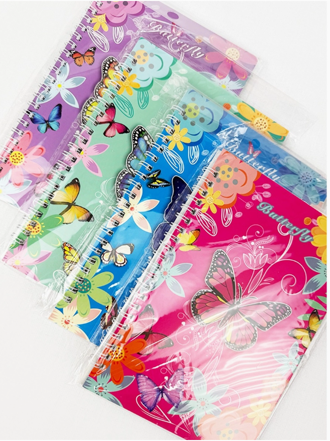 Colorful Butterfly Notebook (Blue)
